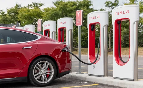 Tesla EV charging stations